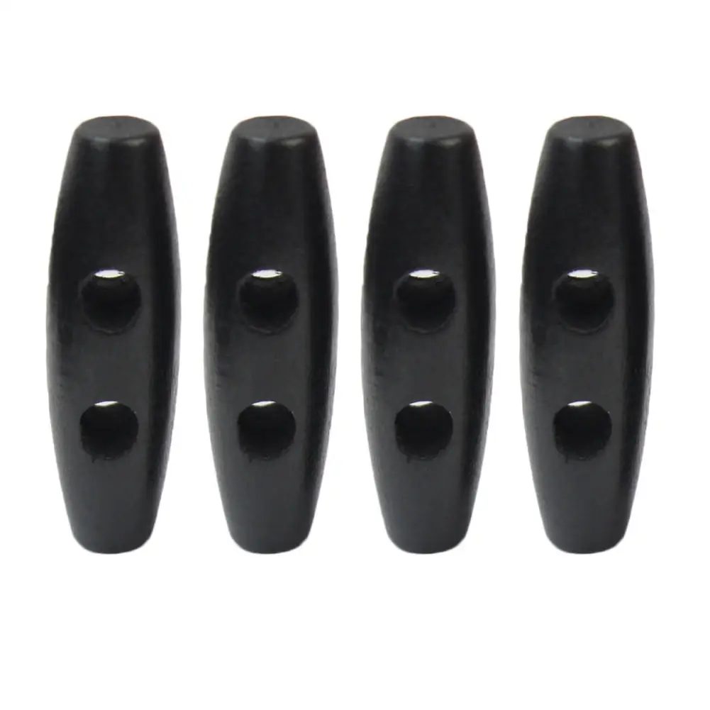 

50Pcs Wooden Black 2 Holes Horn Toggle Buttons Duffle Coat Clothing Garment Sewing Needlework Accessories Scrapbooking DIY Craft