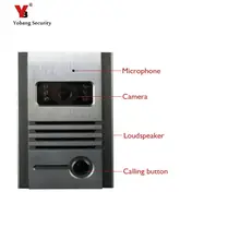Yobang Security Freeship Night Vision Outdoor Intercom Camera Metal Outdoor Unit For Doorphone Free Combination Video Door Phone