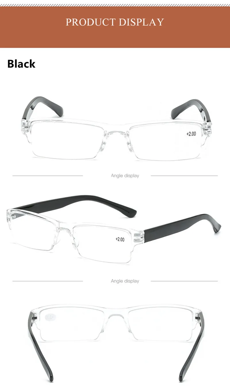 PANDER ультралегкие прозрачные очки без оправы для чтения Модные Ретро винтажные мужские и женские увеличительные пресбиопические очки TR90 Gafas