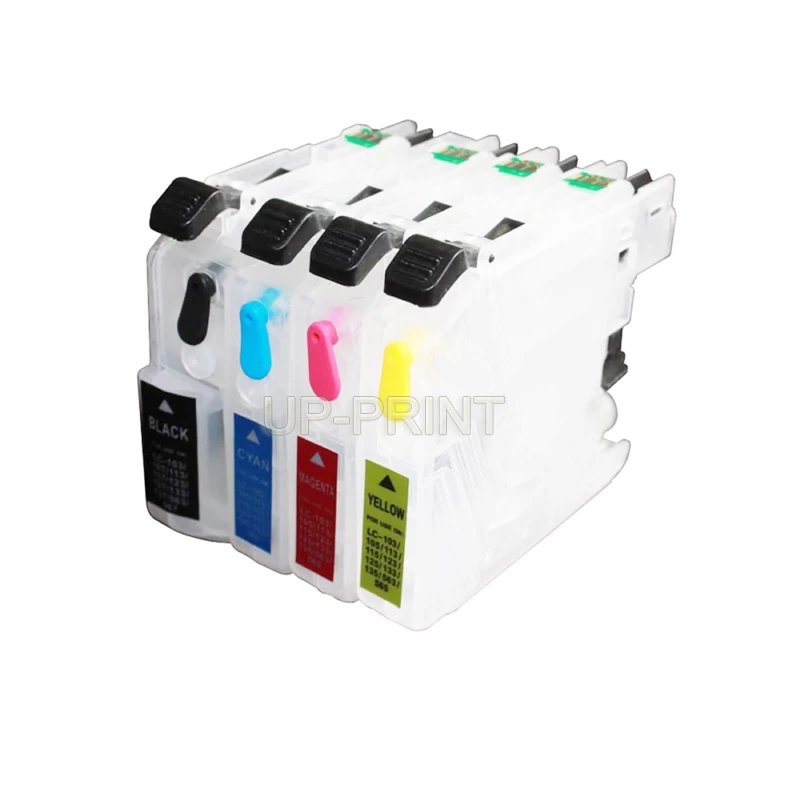 До 10 комплектов LC103 LC105 LC107 LC101 многоразовый картридж совместимый для brother MFC J245 J285DW