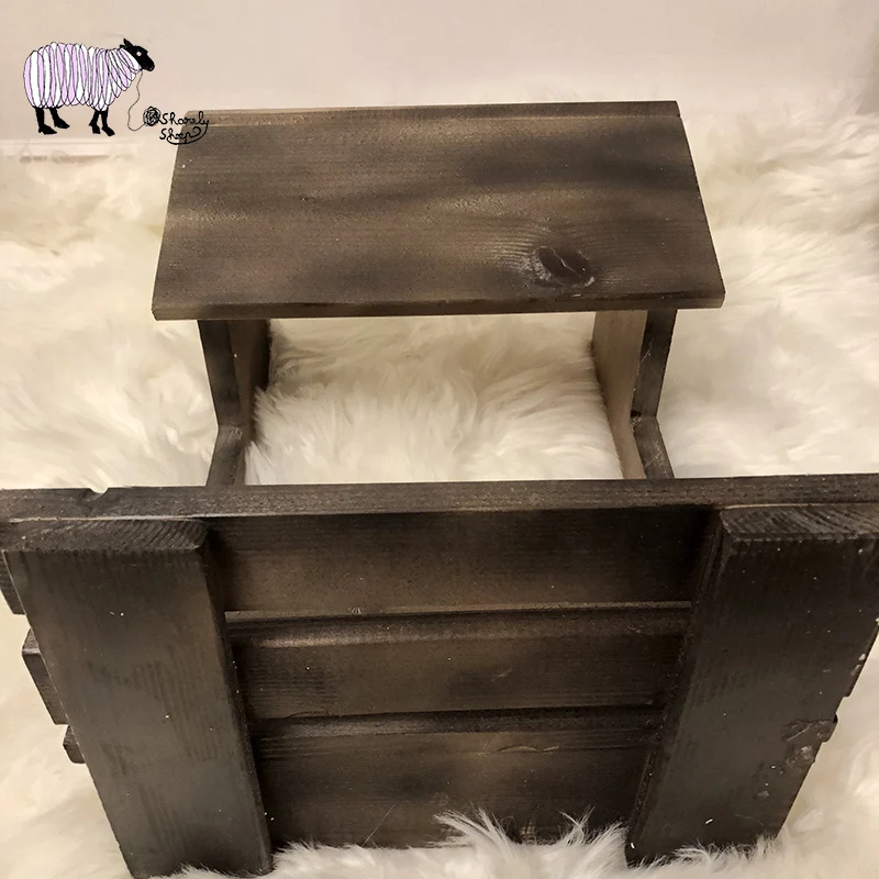 Newborn Baby Photography Writing Desk Props Baby Girl Boy Photo Shoot Studio Posing Wooden Props bebe fotografia Accessories