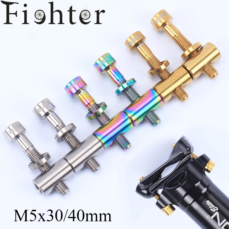 

2PCS M5x30/40mm Seat Post Nuts and Bolts Titanium Alloy Bolts For THOMSON Seatpost Nuts and bolts Bicycle Screw Bike Parts