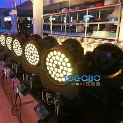 4 x заводская цена DJ Перемещение головы 36x10 Вт RGBW 4 in1 LED wash zoom сцене ночного клуб, диско-бар uplighting Быстрая бесплатная доставка