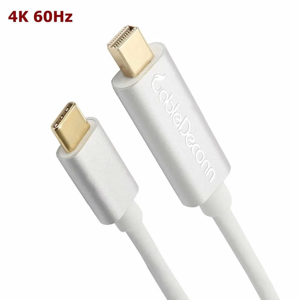 Usb c к mini displayport 4K 60HZ Мини dp адаптер конвертер для Macbook pro 2017 Pro 2016 dell xps15|thunderbolt 3|mini