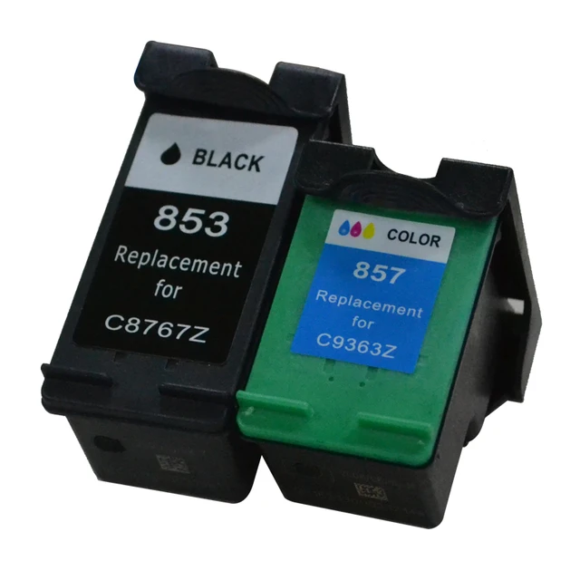 (2Pcs/lot )Remanufactured ink cartridge for HP853 857 C8767ZZ C9363ZZ use in Deskjet 6848 6548
