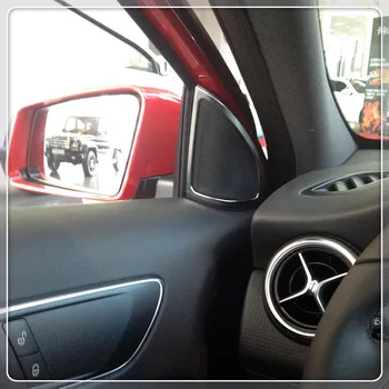 

For Mercedes Benz A Class 2012 2013 2014 2015 2016 2017 ABS Matte Car Door Stereo Speaker Cover Trim Car Styling