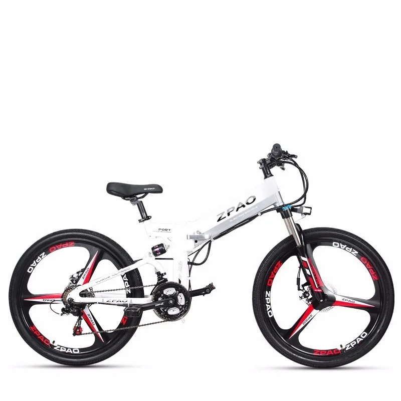 Cheap New Arrival Promotional 48v 350w E-bike 3*7 Speed Gears Mtb Bicycle Lcd Displayer Disc Brake Cheap Foldable Electric Bike 4