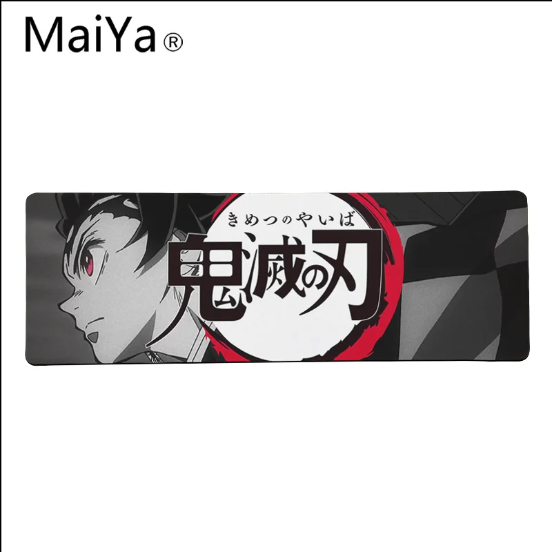 Maiya высокое качество Demon Slayer Kimetsu no Yaiba DIY дизайн игровой с узором коврик для мыши большой коврик для мыши клавиатуры коврик - Цвет: Lock Edge 40X90cm