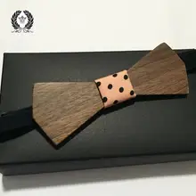 Gravatas из дерева ручной работы галстук-бабочка S бабочкой бабочка Gravata Галстуки для Для мужчин выдалбливают Геометрическая деревянный галстук-бабочка Лидер продаж