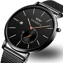 OLMECA high quality authentic men and women luxury trend watch ultra-thin mesh belt quartz watch free postage 