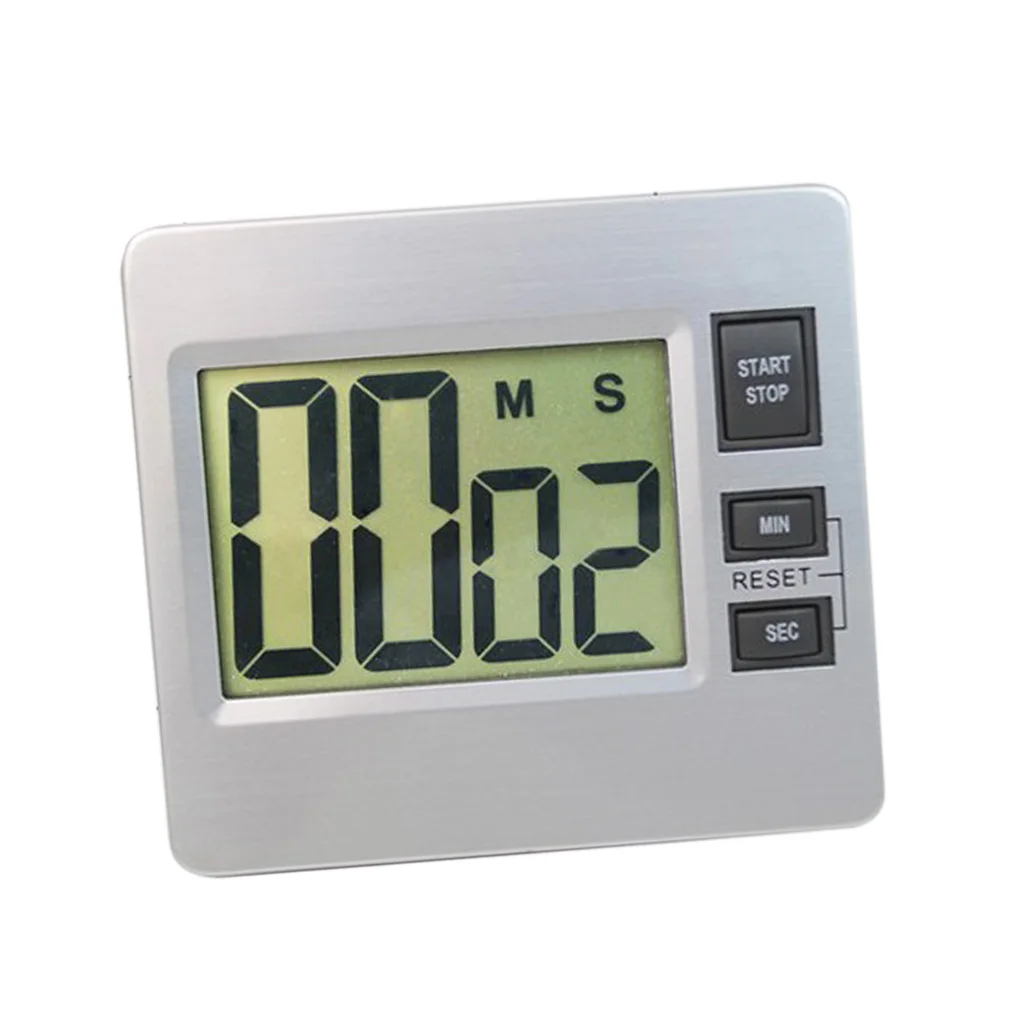 Large LCD Digital Kitchen Cooking Timer Count-Down Up Racing Counts Watch Alarm Clock Commercial Residential	