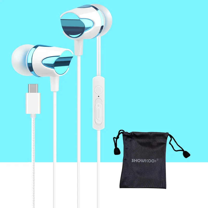 

Showkoo Type-c connector In-ear earphone for xiaomi mi6 huawei P20 High quality with mic headphone for Letv usb type-c headset