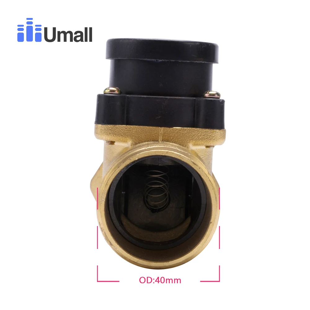 Water Flow Sensor HT-801 1.2-inch all-copper water flow sensor switch magnetic electronic booster circulation pump pressure control valve water flow sensor