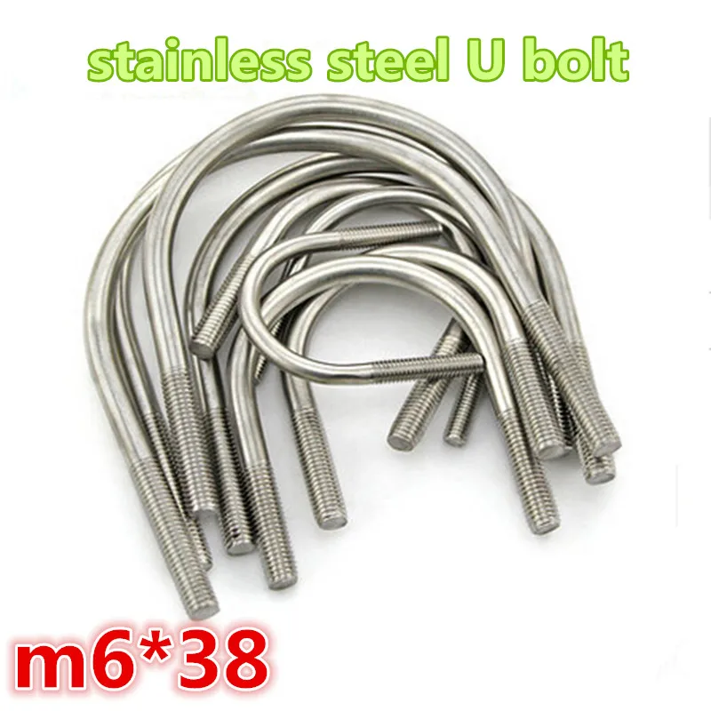 20 шт m6 * 38 304 нержавеющая сталь A2-70 304ss u-образный болт | Обустройство дома