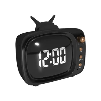 

Retro TV Wireless Bluetooth Speaker Support Alarm Clock Fm Radio BT5.0 Stereo Audio Music Player Powerful Bass Support TF AUX