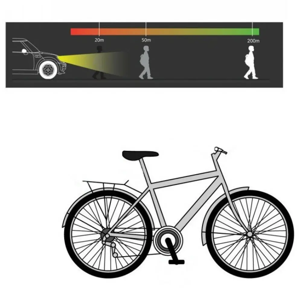 12 шт/комплект колесо для велосипеда обода лампа-рефлектор полосы отражатель для велосипедных колес дорога горный велосипед гору трубки клип безопасность Предупреждение