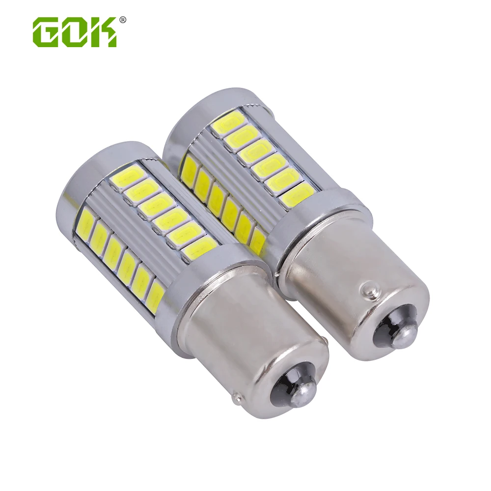 10 X BA15S LED 1156 33smd 5630 LED 1157 BAY15D 33led белые огни 12 В с Топ объектива автомобиля обратный задний тормоз лампы накаливания хвост Лампы для мотоциклов