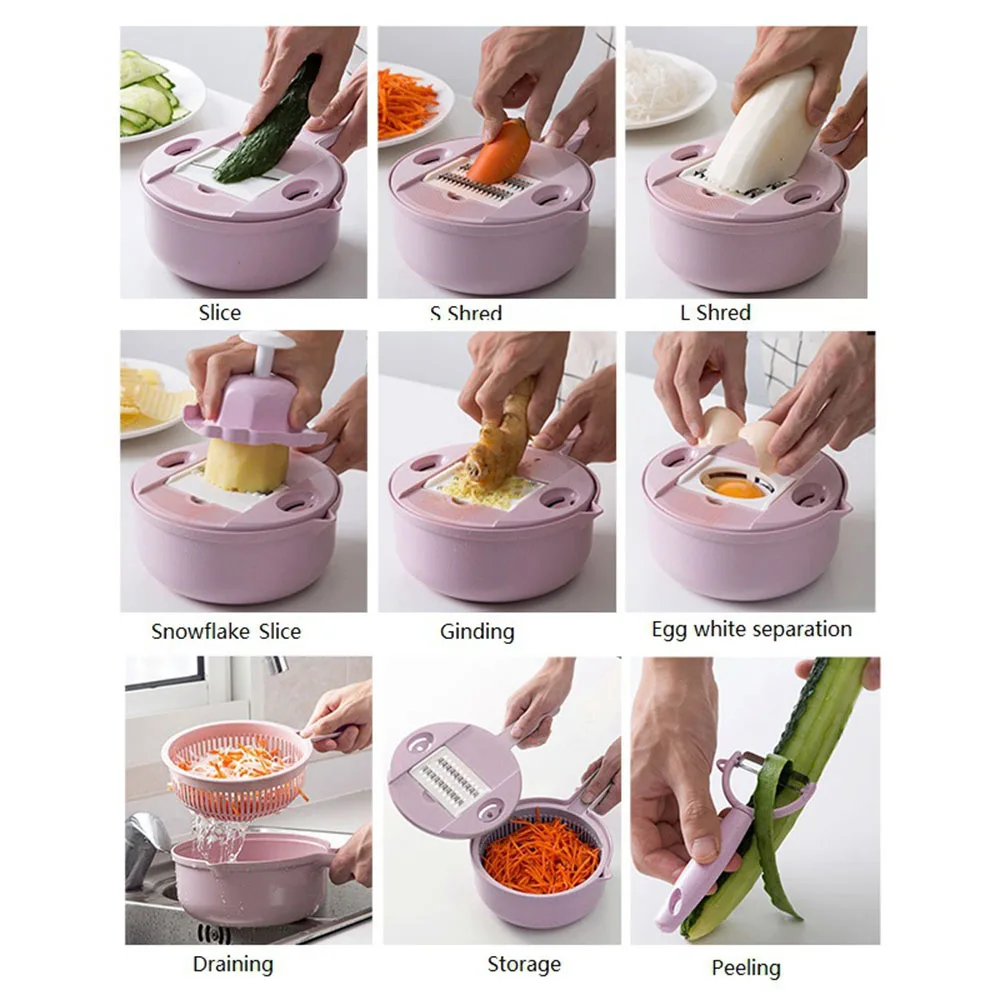 Mandoline Slicer Multi-Function Cutting Food Potato Carrot Veggie Grater Chopper Kitchen Cutting Machine Cheese Grater