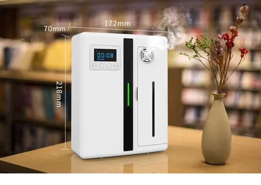 300 Cubic Meter Office Aroma Fragrance Machine 4W 12V 300ml Timer Function Scent Unit Essential Oil Aroma Diffuser for Hotel