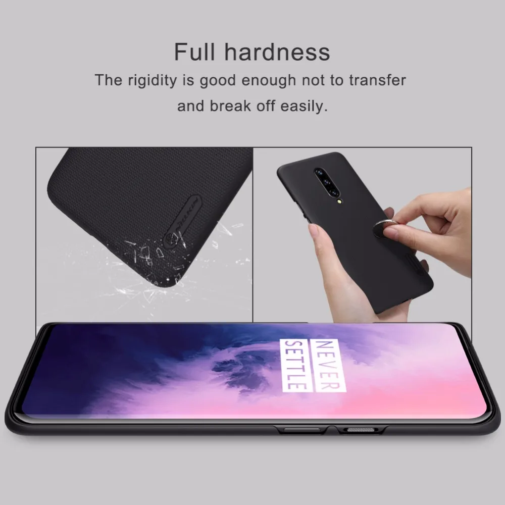 Чехол для oneplus 7 T, чехол для oneplus 7 pro, NILLKIN, суперматовый чехол, матовая задняя крышка, чехол для oneplus 7 T, Подарочный держатель