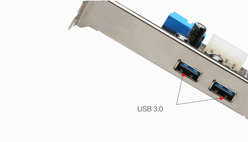 2 портами плата PCI Express USB 3 0 Фронтальная панель с адаптером для карт управления 4
