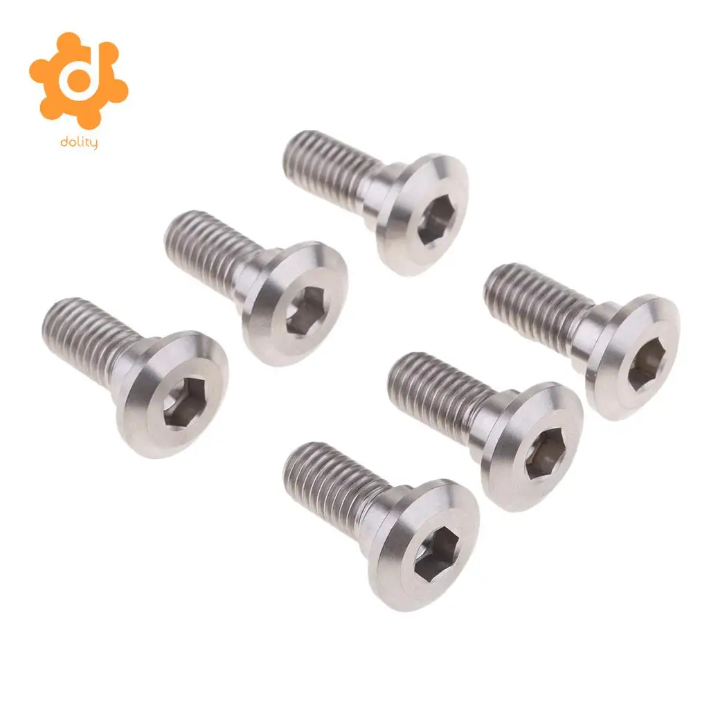 dolity  6 Pcs M8 x 20mm Titanium Motorcycle Hex Socket Head Cap Screws for Yamaha YZF R6 2006-2017 Custom