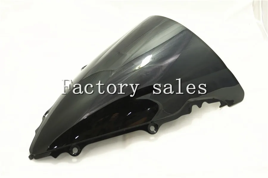 

For Yamaha YZF 600 R6 2003 2004 2005 Black Windshield WindScreen Double Bubble 03 04 05 CC RR YZFR6