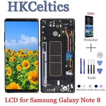 

2pcs 100% Tested For 6.3" SAMSUNG GALAXY Note 8 LCD Note8 Display Touch Screen Digitizer Assembly Replacement For SAMSUNG Note 8
