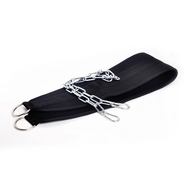 Fitness Equipments Dip Belt Weight Lifting Gym Body Waist Strength Training Pull Up Power Building with Dipping Chain
