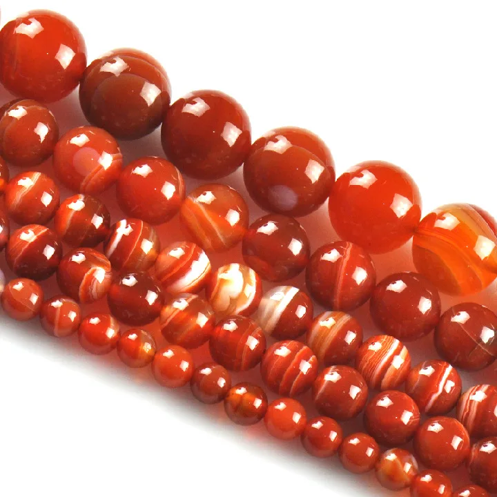Buy Red Beads Round Carnelian Selectable 4 6 8 10 mm