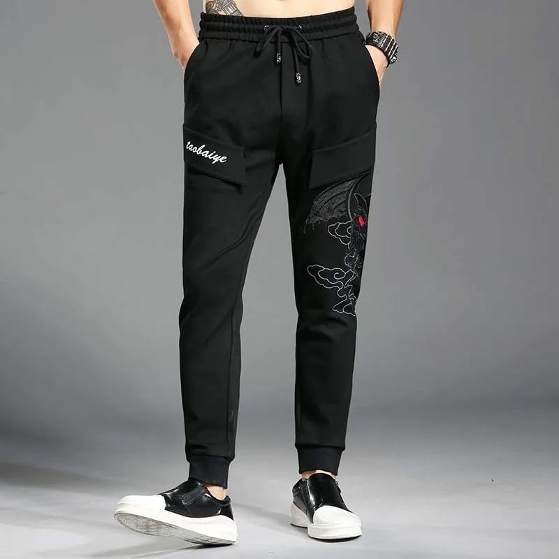 2 Pieces Set Hoodies+Pants Joggers Sets Tracksuit for Men Sweat Suit Cartoon Embroidery Sweatsuits Casual Harem Pants Clothes 2 Pieces Set Hoodies+Pants Joggers Sets Tracksuit for Men Sweat Suit Cartoon Embroidery Sweatsuits Casual Harem Pants Clothes