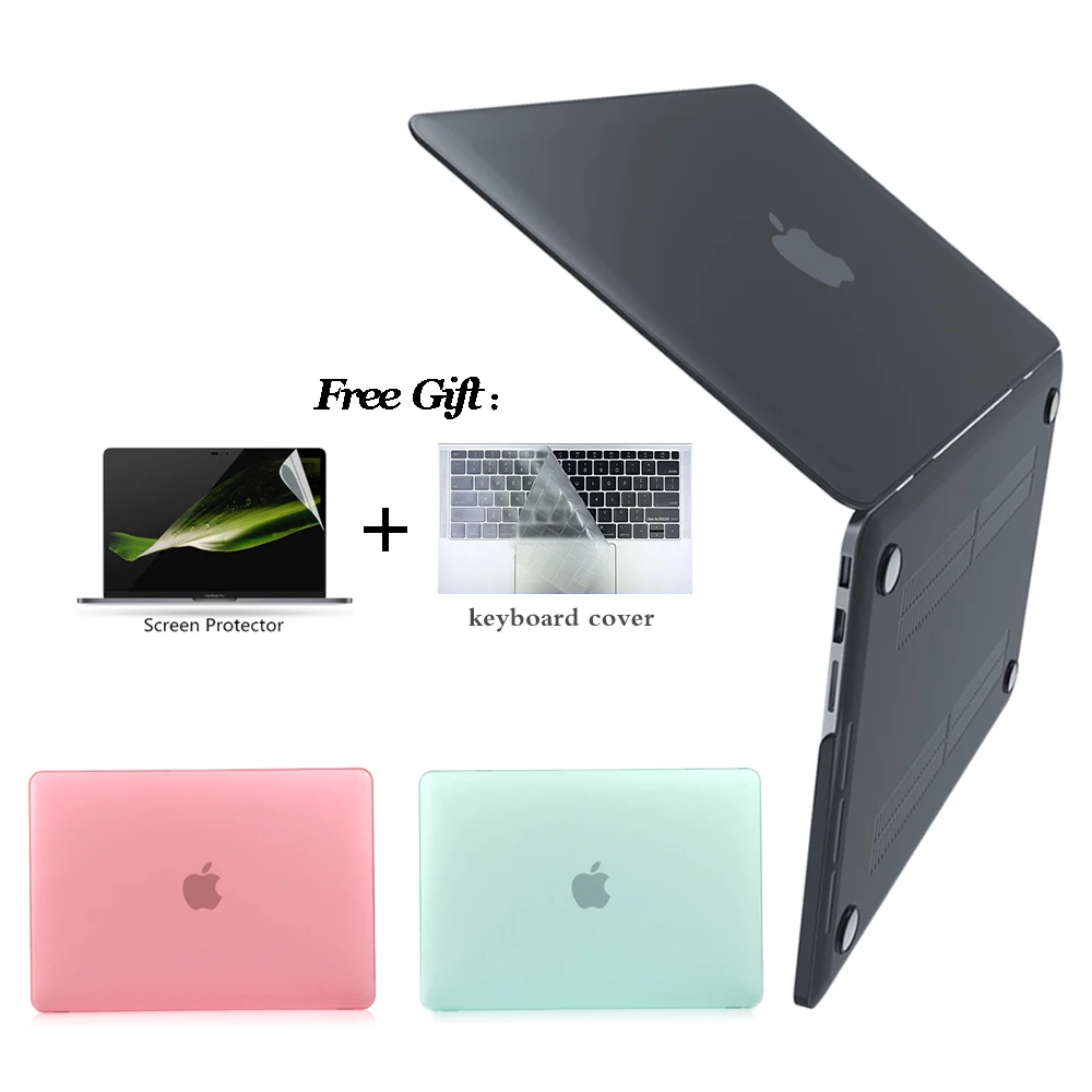 Матовый/Кристальный чехол для Apple Macbook Air Pro Retina 11 12 13 15 New дюймов с сенсорной