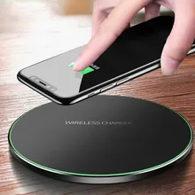 Qi Беспроводной Зарядное устройство для iPhone 8 X XR XS Max QC3.0 10 W Быстрый Беспроводной зарядки для samsung S9 S8 Note 8 9 S7 USB Зарядное устройство