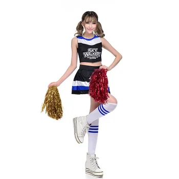 

Children Cheerleading Costume Girls Students Cheerleaders Wear Clothing Girlhood No Pom Pom With Socks
