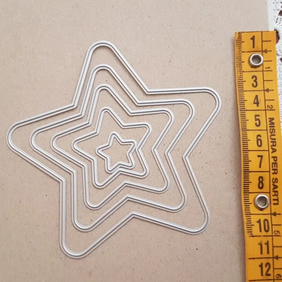 

Layered Star Set Metal Cutting Dies Scrapbooking Embossing Dies Cut Stencils Paper Cards DIY Decorative