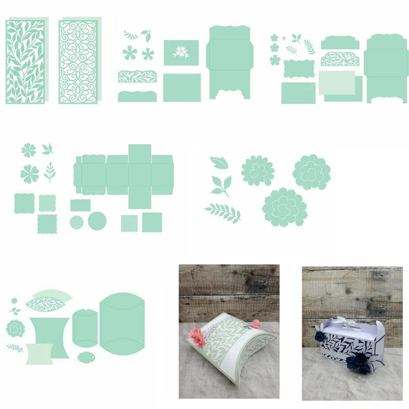 

3D Creative Pop up Box Panel Pattern Metal Cutting Dies Stencil Scrapbooking Embossing For Paper Card DIY Crafts Accessaries