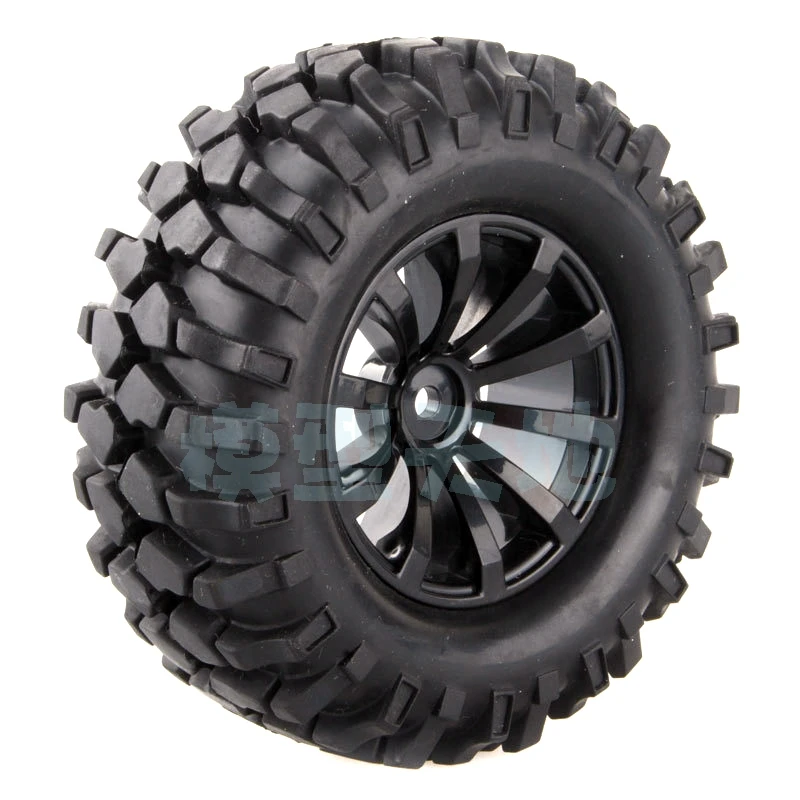 

4PCS 1/10 1.9Inch Off Road Climb Rock Crawler Car Tires Super Soft 96MM Rubber Tyre Wheel Rim Hex 12MM For Tamiya CC01 D90 601