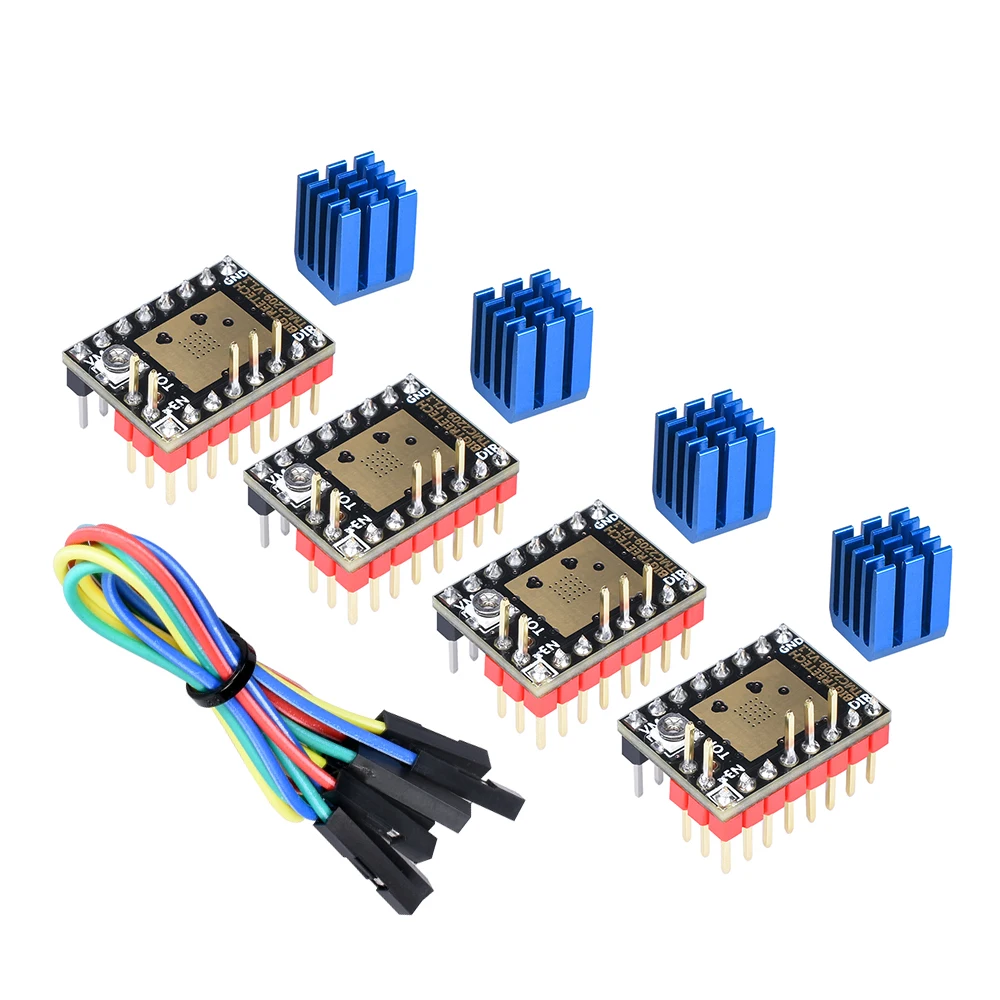 5 قطعة BIGTREETECH TMC2209 V1.1 محرك متدرج سائق UART + 5 قطعة حامي 3D طابعة أجزاء tmc2208 Ramps 1.4 SKR MKS لوحة تحكم