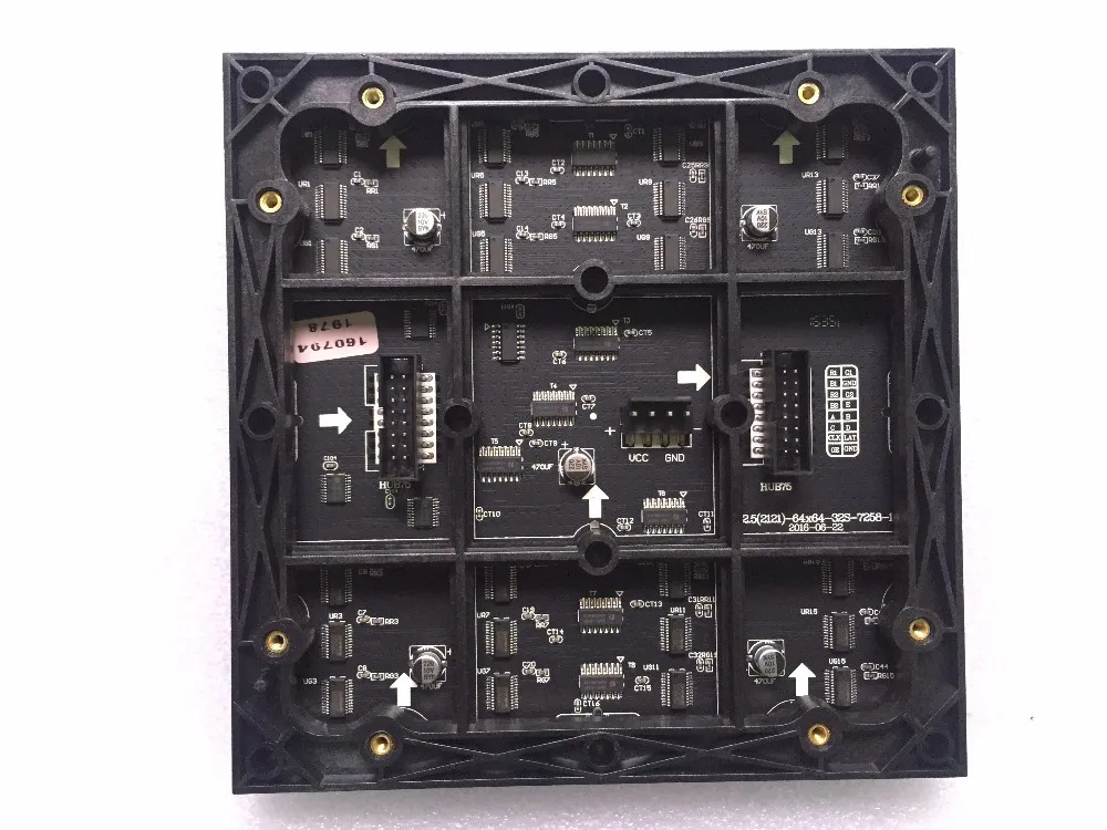 Светодиодный панель 160*160 мм P2.5 64*64 пикселей 1/32 сканирования SMD2121 3in1 RGB полноцветный светодиодный модуль для внутреннего светодиодный