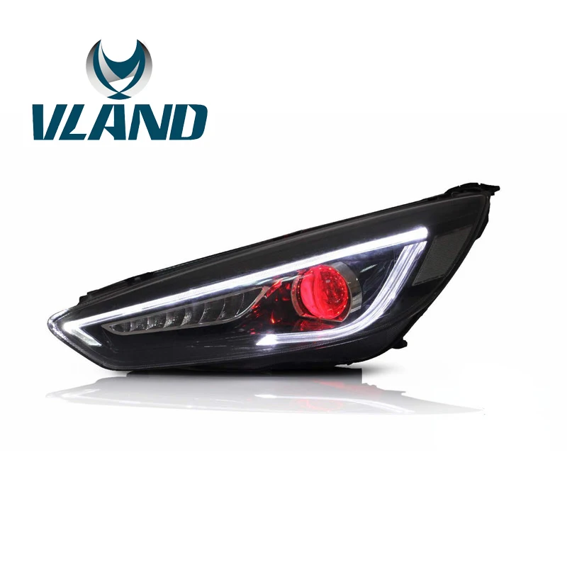 VLAND Factory For Car Head Lamp For Focus LED Headlight 2015 2016 2017 LED Head Light With