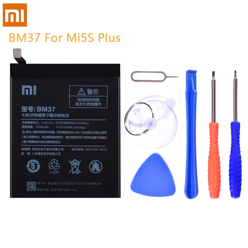 BM35 BM36 BM37 BM38 BN20 Батарея для Xiaomi mi 4C 5C 4S 5S Plus mi 4C mi 5S mi 5C Замена литий-полимерный аккумулятор+ Бесплатные инструменты