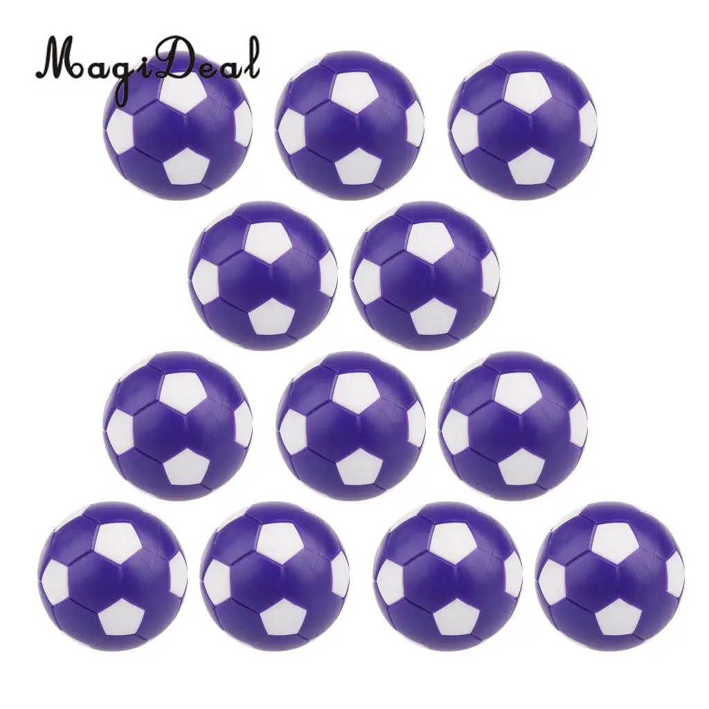 MagiDeal 12 штук настольный футбол пластиковые аксессуары Настольные футбольные мячи 36 мм-2 цвета