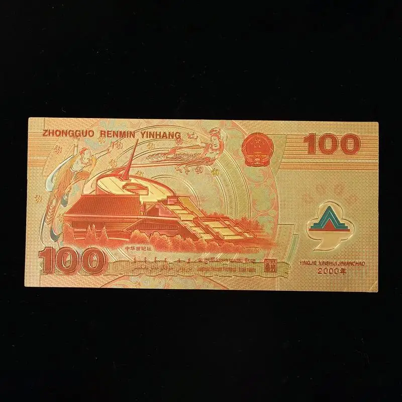 Китайский дракон сувенир 100 Золотая фольга банкноты бумажные деньги Банкноты для подарка украшение дома