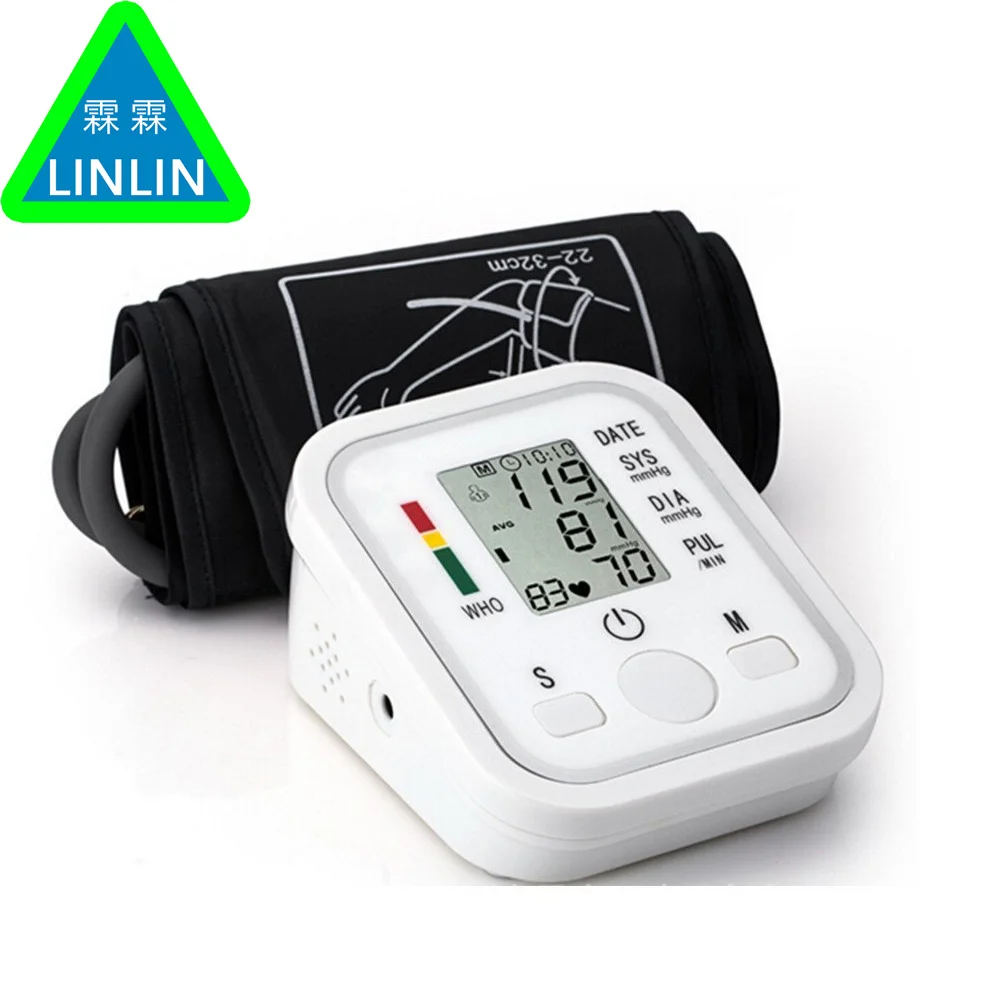 

LINLIN Health Care 1pcs Digital Lcd Upper Arm Blood Pressure Monitor Heart Beat Meter Machine Tonometer for Measuring Automatic