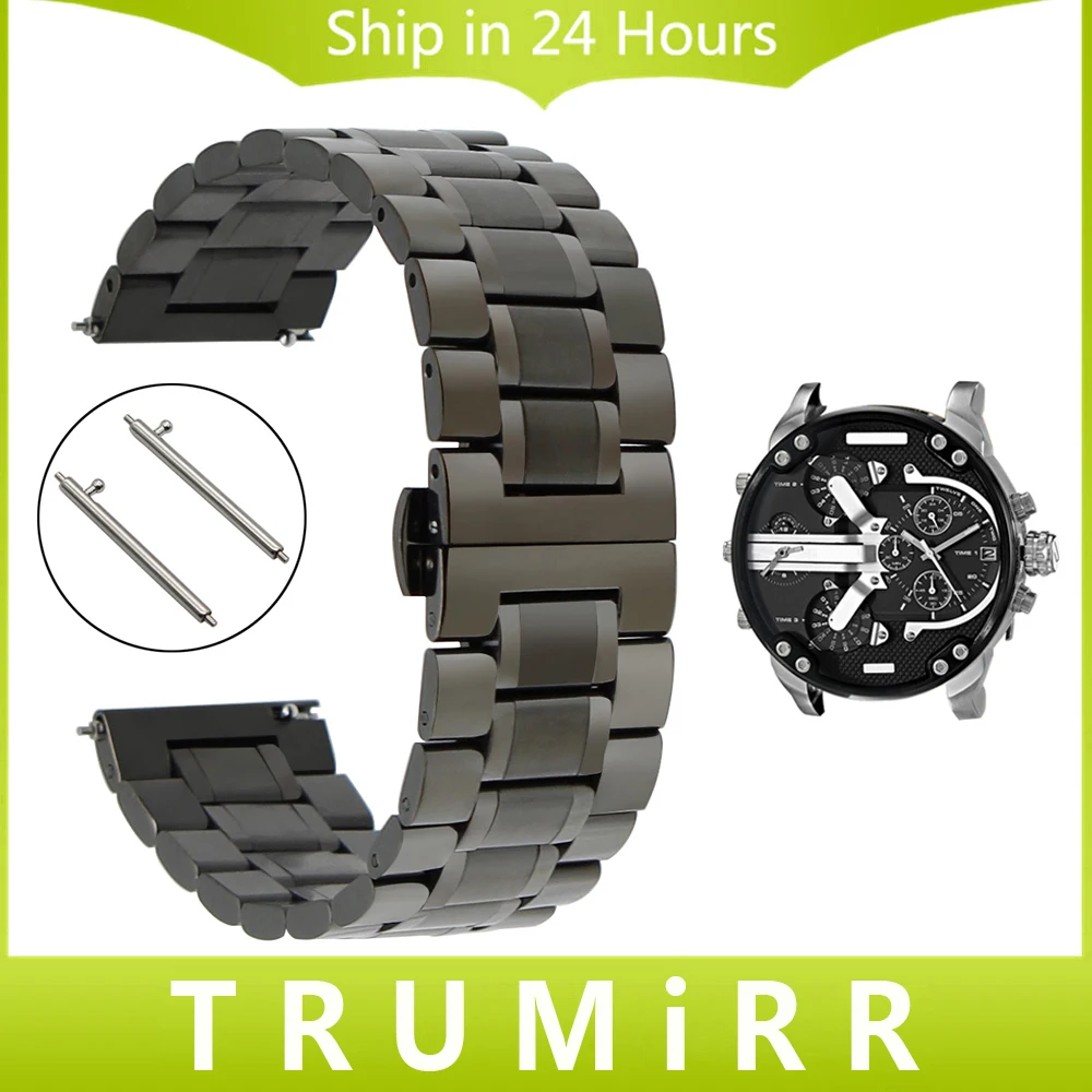 Quick Release Stainless Steel Watch Band Tool for Diesel Men Women Butterfly Buckle Wrist Strap Link