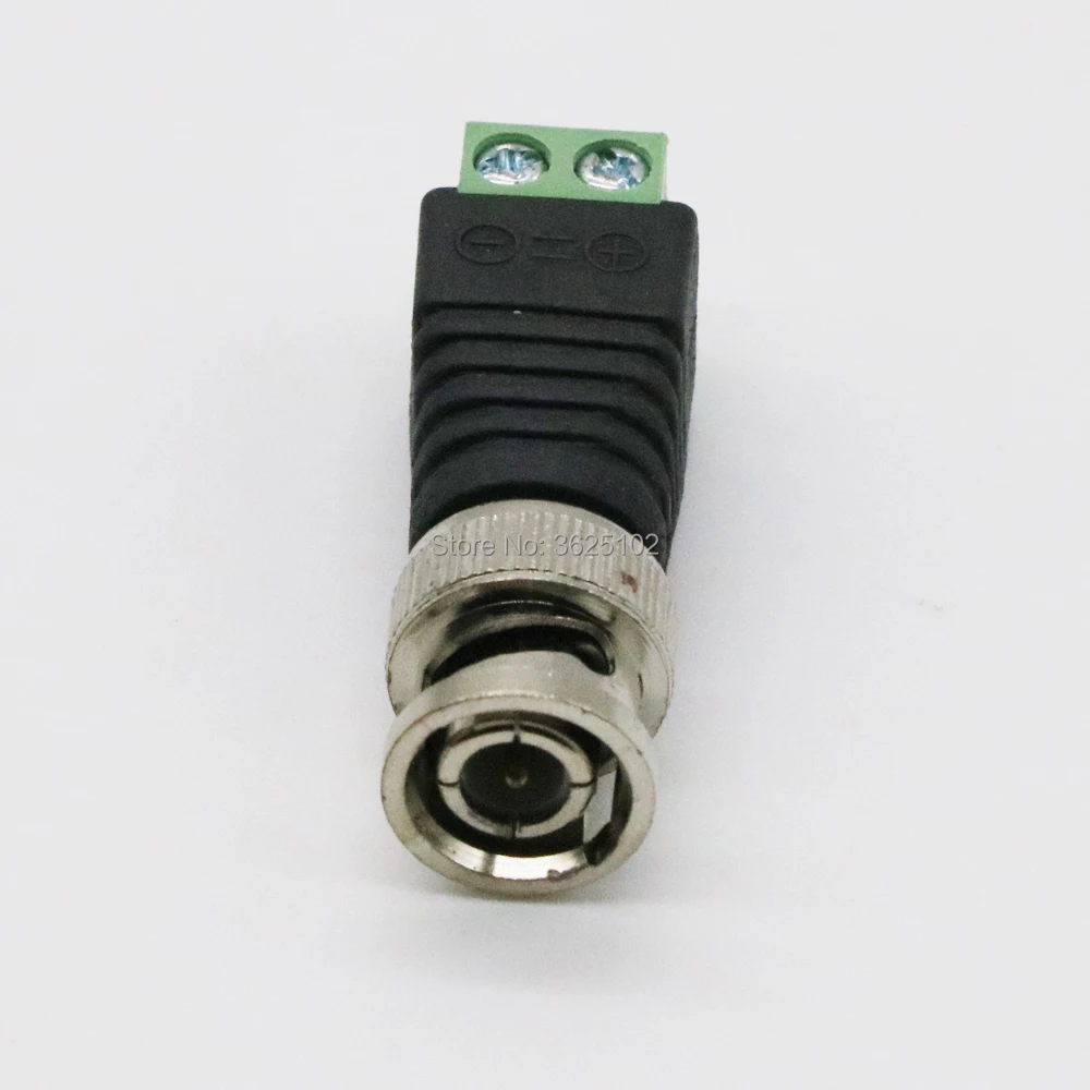 

2pcs/lot Mini Coax BNC Connector UTP Video Balun Connector BNC Plug DC Adapter For CCTV Surveillance Camera CCTV system