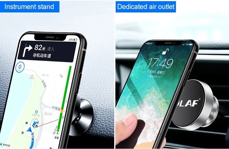 OLAF универсальный магнитный автомобильный держатель для телефона Подставка в автомобиль для iPhone X samsung магнит Вентиляционное крепление для мобильного телефона Поддержка gps