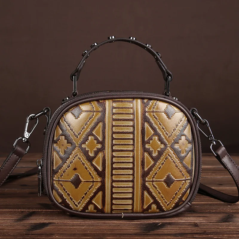 

Women High Quality PVC Tote Shoulder Bag Vintage Trend Luxury Female Embossed Small Crossbody Messenger Bags Ladies Handbag