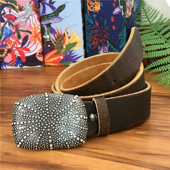 

Genuine Leather Belt Male High Quality Belt Vintage Jeans Belts For Men Ceinture Homme Leather Belt Men Waistband MBT0025