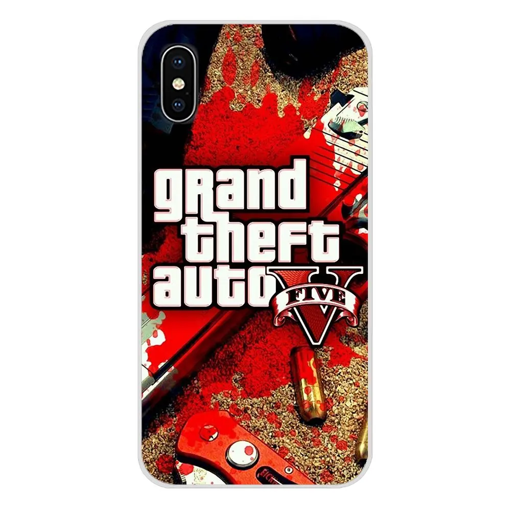 Чехол из ТПУ для Samsung Galaxy S3 S4 S5 Mini S6 S7 Edge S8 S9 S10 Lite Plus Note 4 5 8 9 GTA grand theft auto V san